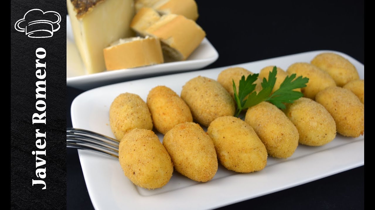Croquetas de queso muy cremosas. Recetas de Javier Romero