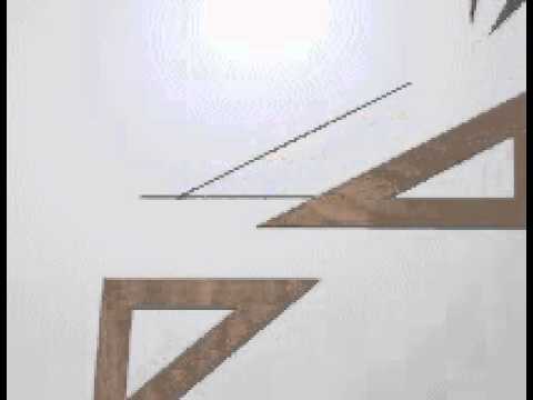 Desenho Geométrico: ângulo de 30° utilizando o par de esquadros