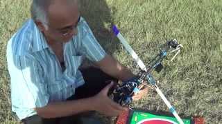Flying a Trex 450 clone with upside down gyro