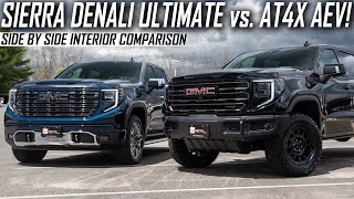 2023 Sierra Denali Ultimate vs. Sierra AT4X | Full Interior Comparison!