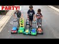 TOY LAWN MOWER PARTY FOR KIDS!