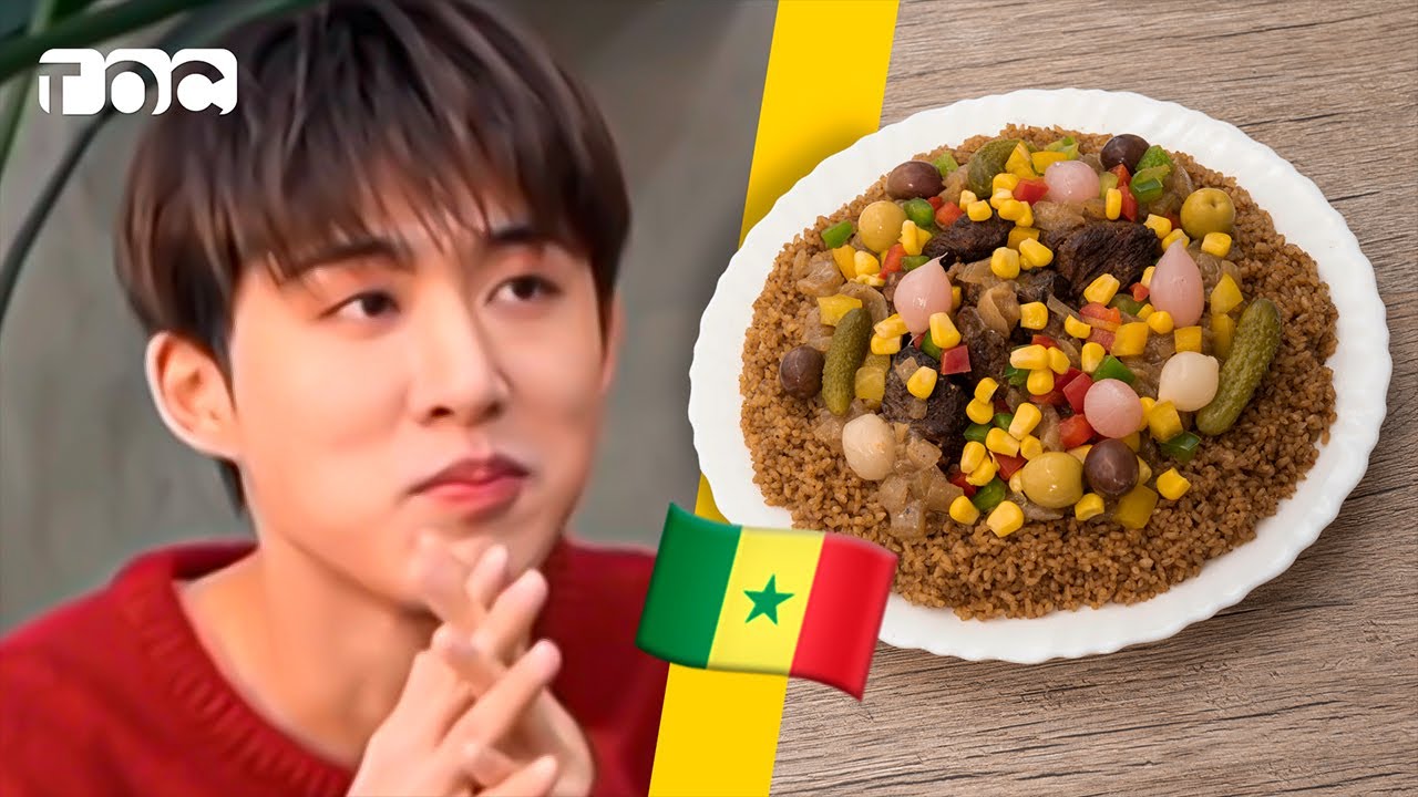 B.I (비아이) впервые пробует африканскую еду! | Taste of Culture