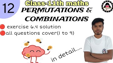 Solution of exercise 6.4 permutation and combination 🔥🔥|| Worldeez Academy