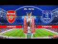 ARSENAL Vs EVERTON Premier League 25 26 Full Match All Goals Simulation PES ARSENAL Vs EVERTON Premier League 25 26 Full Match All Goals Simulation PES