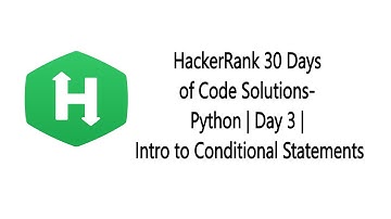 HackerRank 30 days of Code Solution | Day 3 | Python | Intro to Conditional Statements