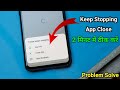 How to Fix All Apps Keeps Stopping Error in Android Phone Fix settings keeps stopping problem solve image