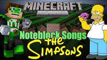 Minecraft Xbox 360 Noteblock Song | The Simpsons Theme Song | THANKS FOR 5K