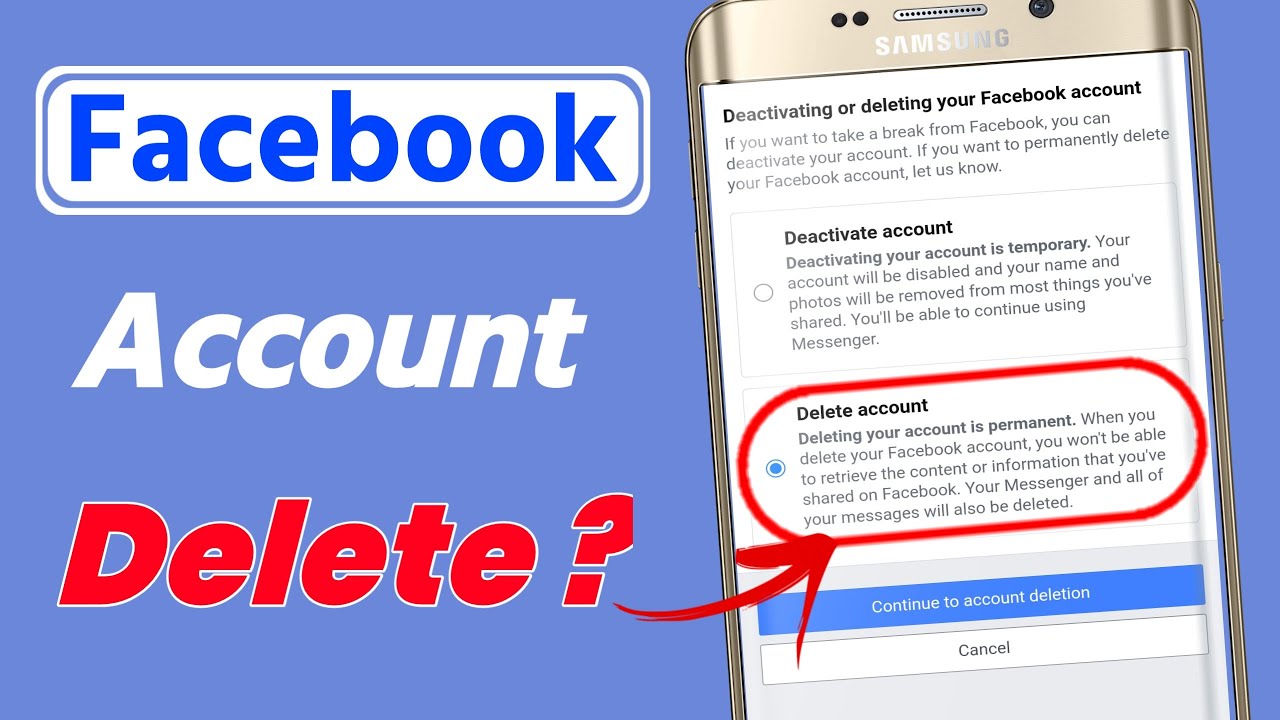How To Delete Facebook Account Permanently / Facebook Account Kaise