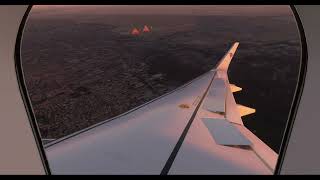 Egyptair  landing at cairo airport  5 C  هبوط مصر للطيران