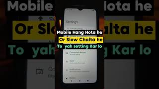 Fix Android phone hanging / lag problem  #shorts #android