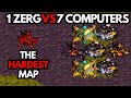 1 Zerg Vs 7 Computers Starcraft Remastered 4K 