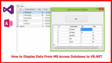 How to Display Data From MS Access Database to VB NET||VB.NET Tutorial