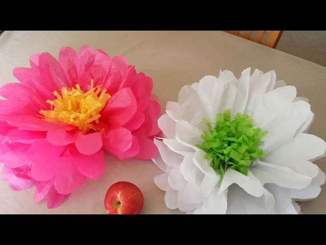 How to Make a Tissue Paper Flower Craft - A Crafty Life