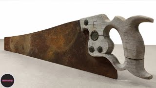 Repairing a 120 Year Old Rusty Broken Handsaw | Restoration