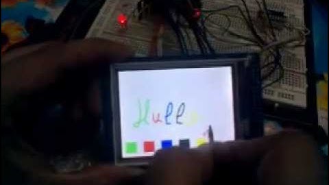 XPT-2046 touch controller Demo