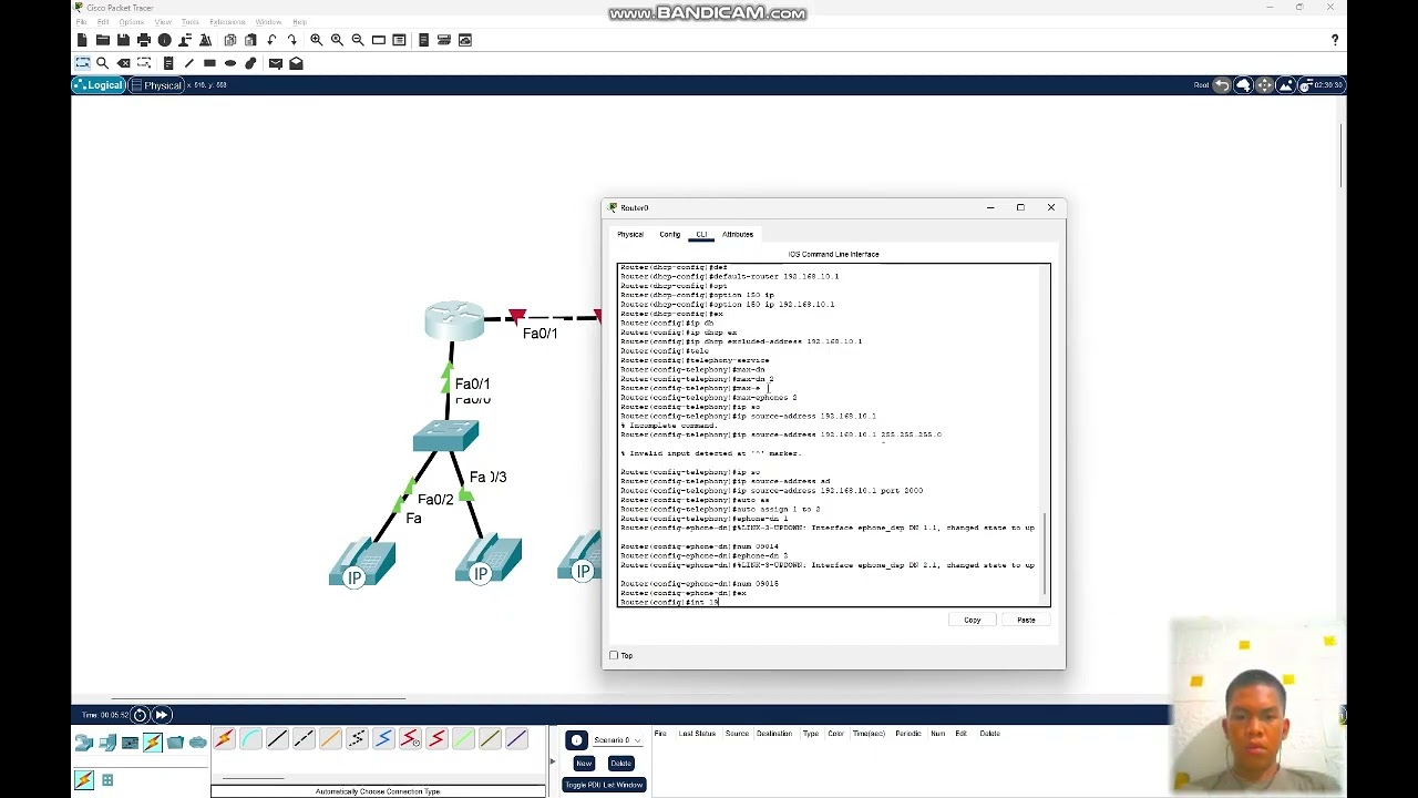 Tugas Video Konfigurasi VOIP di Cisco Packet Tracer