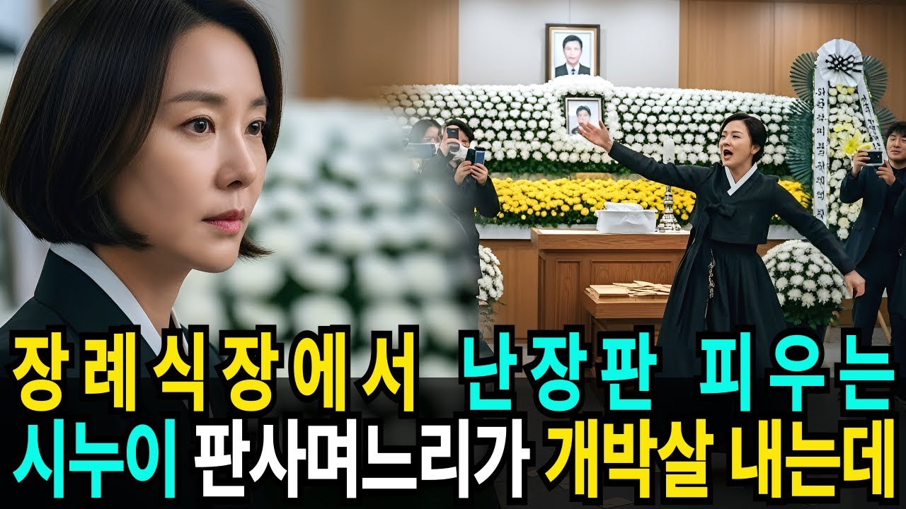 장례식장 조문객 앞에서 난장판 만든 시누이 보고, 부장판사 며느리가 끝장내는데