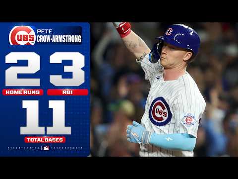 Have a NIGHT, PCA! Pete Crow-Armstrong mashes TWO home runs during a THREE-HIT GAME for the Cubs! 🐻