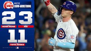 Have a NIGHT, PCA! Pete Crow-Armstrong mashes TWO home runs during a THREE-HIT GAME for the Cubs! 🐻