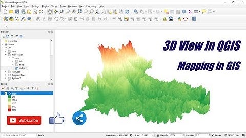 3D view in QGIS 3.4 – Mapping in GIS