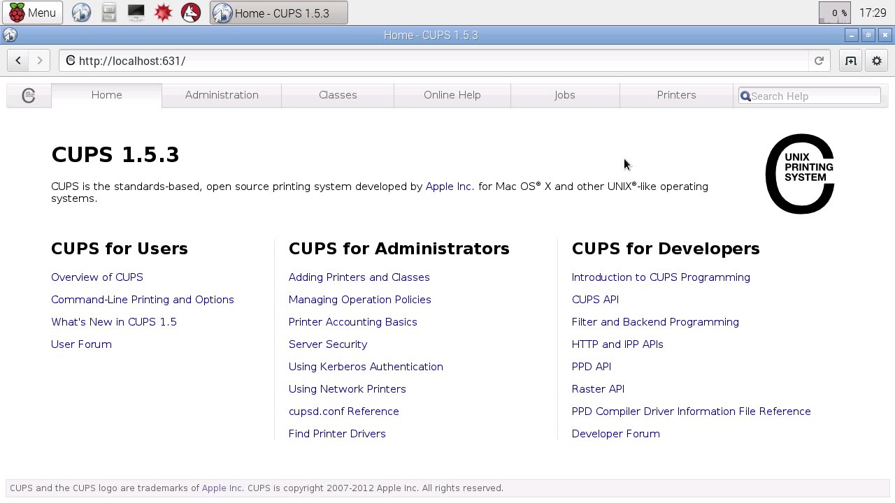 Setting up Network Printer with Raspberry Pi and CUPS