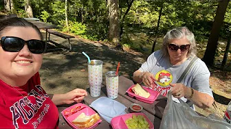 A picnic at Metcalf Bottoms in the Great Smoky Mountains. 