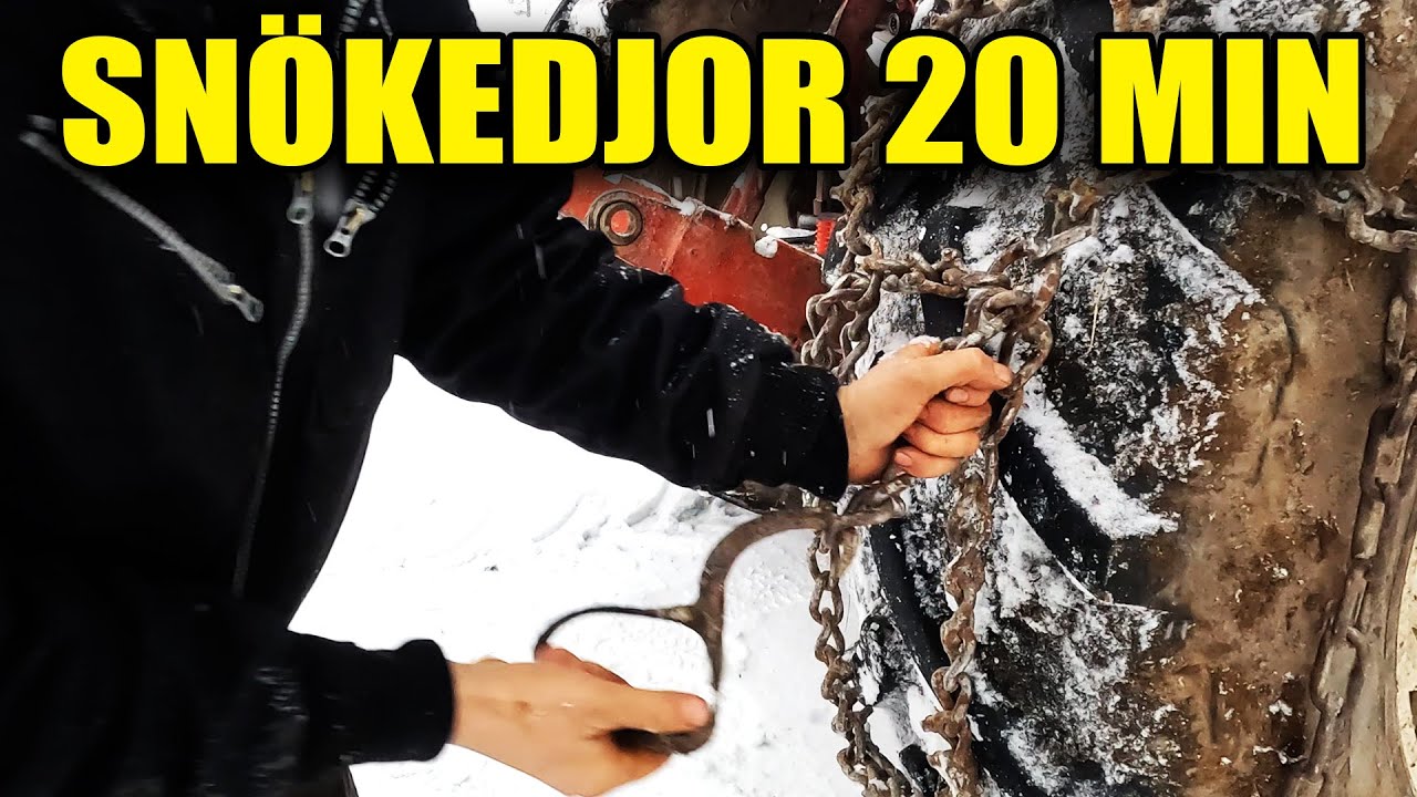 SNÖKEDJOR PÅ 20 MINUTER - REKORD!