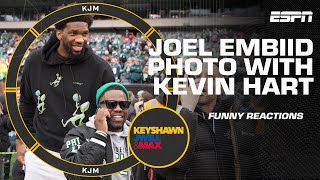 📸 This Joel Embiid & Kevin Hart photo 😅 | KJM