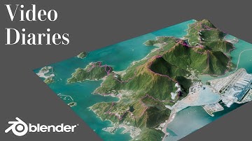 Creating 3D Terrain and Routes in Blender using BlenderGIS | The Video Diaries