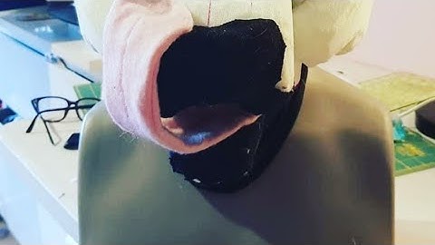 How to add mouth lining to a fursuit head