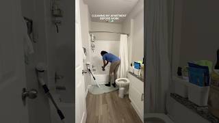 Cleaning my apartment before work🧼 #shorts