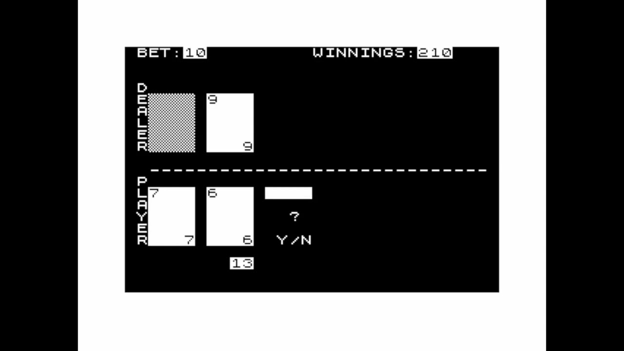 The Gambler for the ZX81 - YouTube