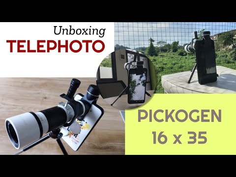 Unboxing Telephoto PICKOGEN 16 X 35 Bisa Ambil Gambar Detail Dalam Jarak Jauh Pakai HP 