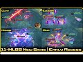 Mlbb 11new skins early acess gameplay  advanced server
