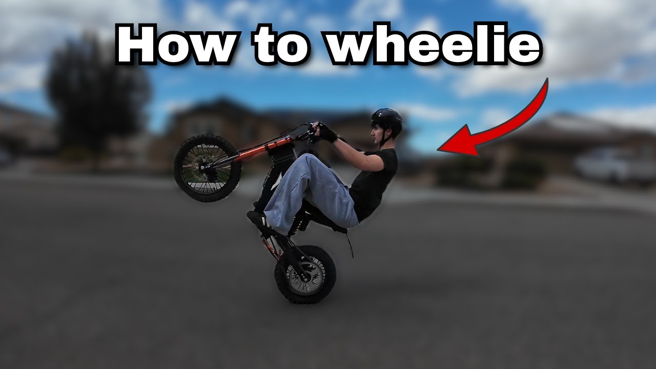 How to Wheelie an E-Bike (Tuttio Beginner tutorial)