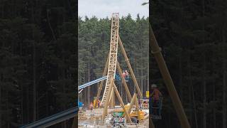 3 sections of track now installed for Hyperia at Thorpe Park - 11th October 2023