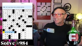Let's Solve this Saturday NYT Crossword by Ryan Judge & Wine Down on a 2023 Franken Domina! 🍷