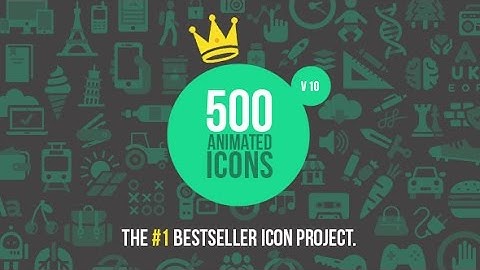 After Effects Template - 500 Animated Icons