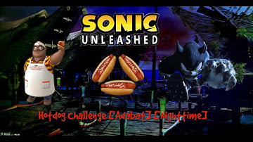Sonic Unleashed Side Quest #14 HotDog Challenge [Adabat] [Nighttime] (PS3)