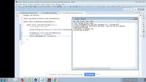 Execute Selenium Script in Chrome Browser using Incognito Mode