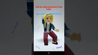 i hid my roblox password in this video .. 😂 😭