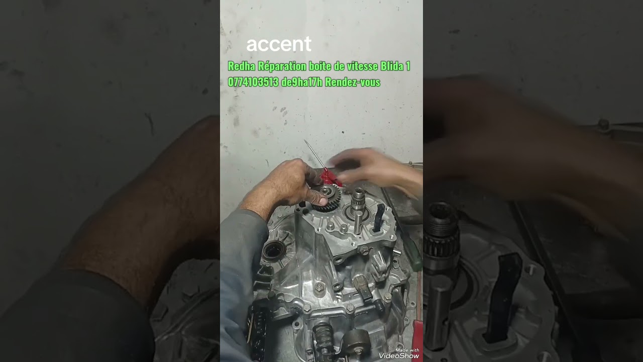 montage de boite vitesse accent