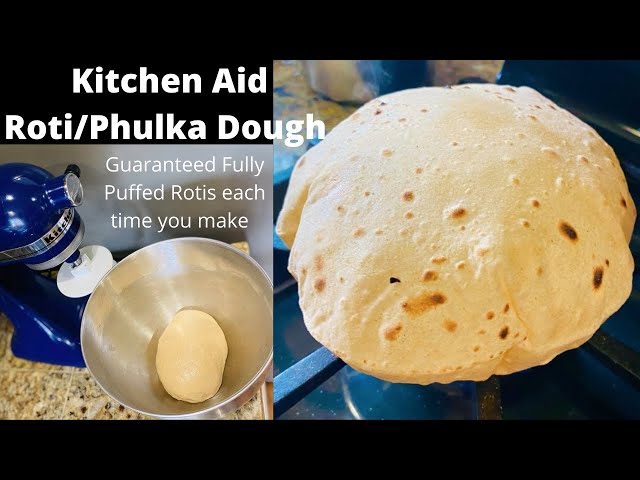 How to Make Roti (Chapati , Rotli )Dough Using KitchenAid Stand Mixer(3 Min + Handsfree + Mess Free) class=