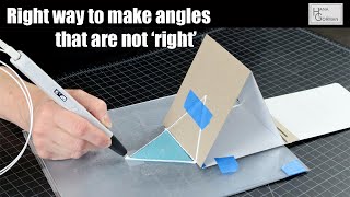 Making angles with 3d pen