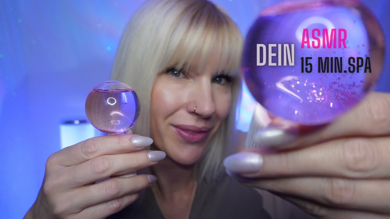 ASMR Dein 15 Minuten Spa - PERSONAL ATTENTION ( Face Touching, Mouth Sounds, Water Sounds)