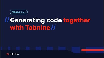 Generating code using Tabnine