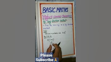 Basicmaths(Episode28)|Hcf by long division method #Shorts #loukyamguru