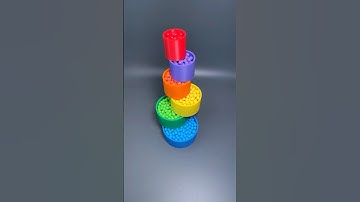 Relax with Me 🌈 🤩✨ Hypnotizing Beads Pouring #asmr #beads  #marblerunbb #satisfying #relaxing