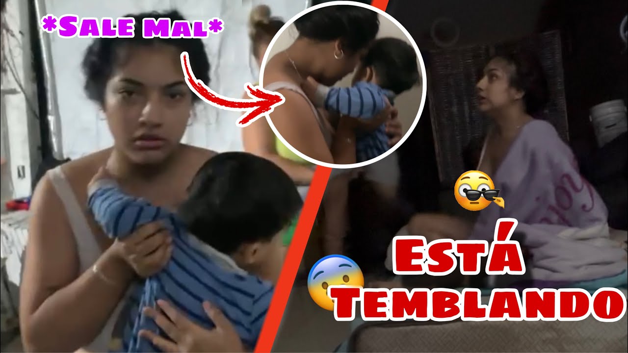 Broma a mi hermana 😂 Está temblando 🫨 sale mal?😨 