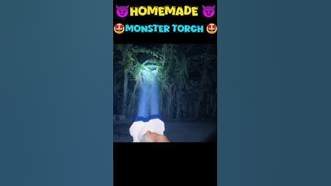 making a Monster torch light #shorts #experimnent  #technicalamitexperiment #diy